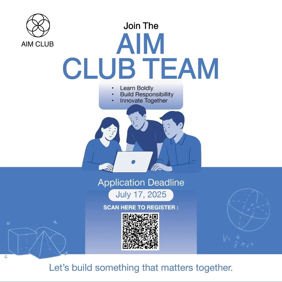 Recruitment for the AIM Club team, 2025